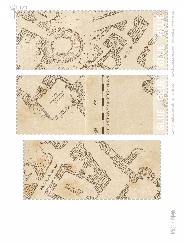 Marauders Map Section D | PDF