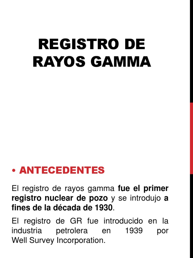 Registro de Rayos Gamma NGS Descargar gratis PDF Rayo gamma