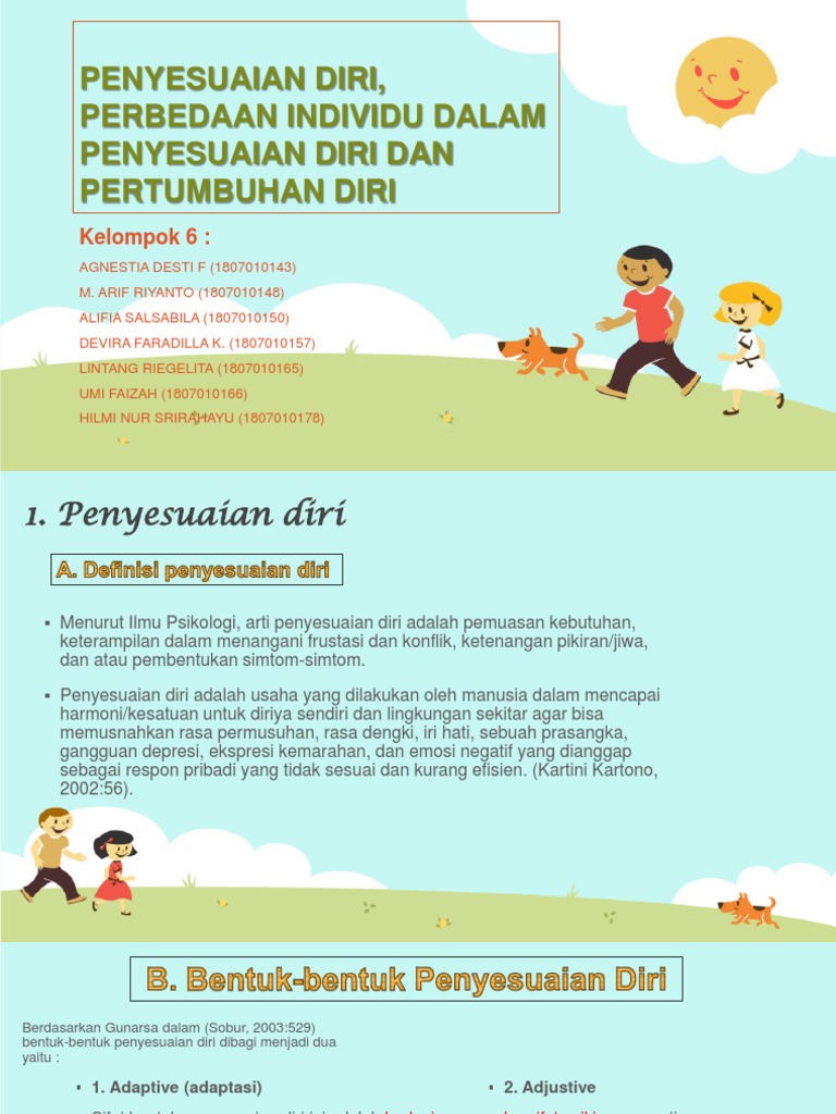 Penyesuaian Diri Perbedaan Individu Dalam Penyesuaian Diri Pdf