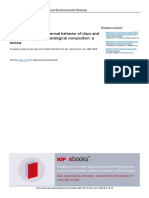 Correlation Between Thermal Behavior of Clays And