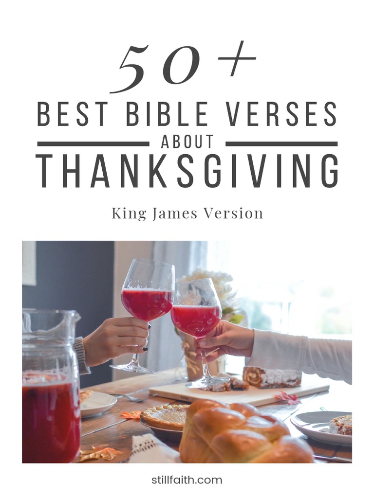 KJV Thanksgiving Bible Verses Collection | PDF | Epistle To The ...