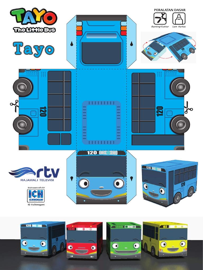 Ichinogami - Tayo Bus Papertoy