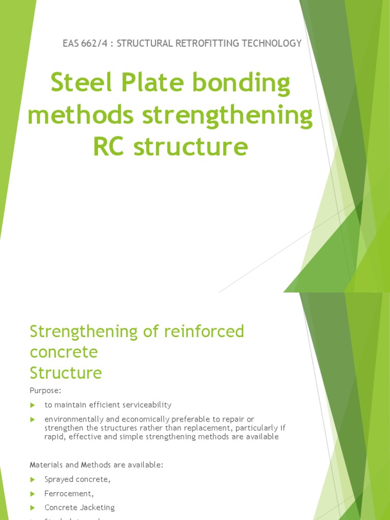 Steel Plate Bonding for Structural Strengthening | PDF | Adhesive ...
