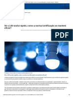 Se o LED Evolui Rápido, Como A Norma - Certificação Se Manterá Eficaz - ABilumi PDF