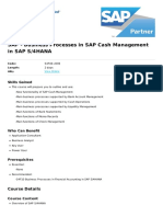 Business Processes in Sap Cash Management in Sap S4hana PDF