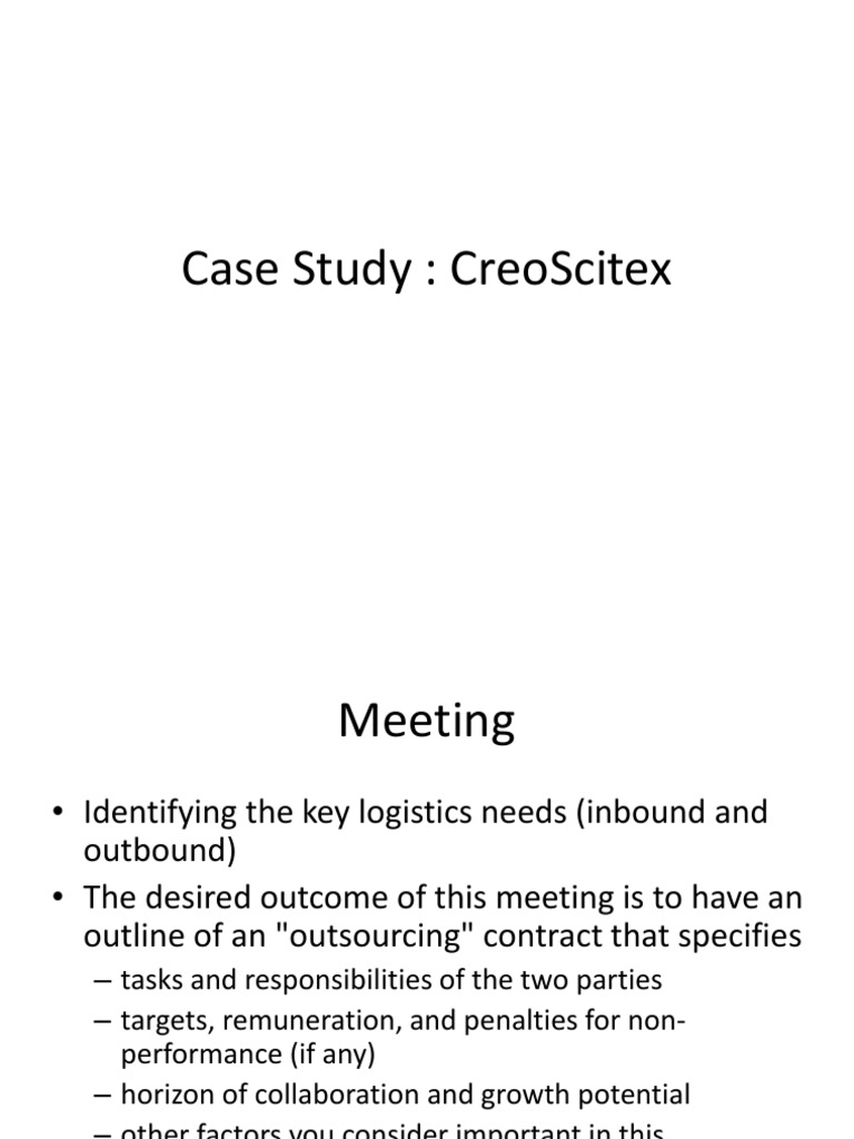Case Study CreoScitex | PDF