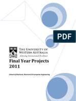 2011 Projects Offered