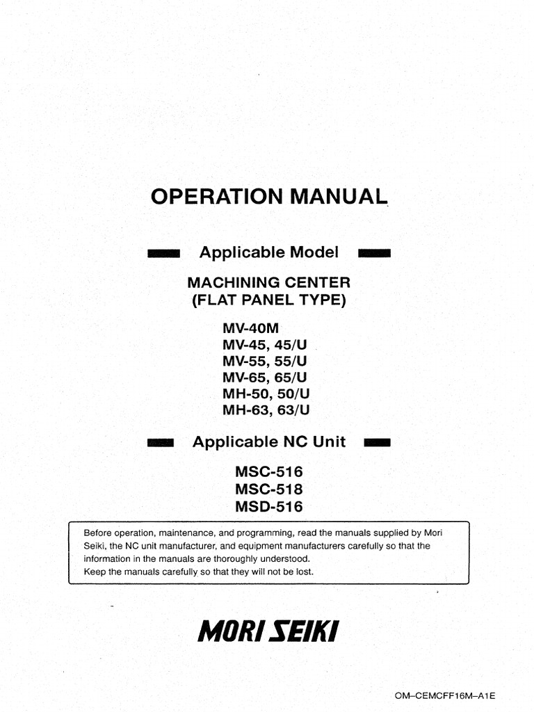 Operational Manual PDF PDF