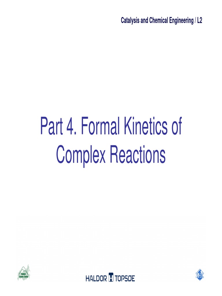 Formal Kinetics of Complex Reactions | PDF | Chemical Kinetics ...