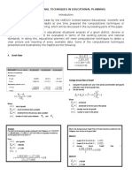 Computational Techniques in Educational Planning