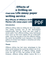 Custom Effects of Offshore Drilling on Marine Life essay paper writing service.docx