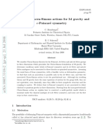 Generalised Chern-Simons actions for 3d gravity and κ-Poincar´ e symmetry