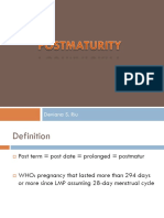 Risks and Management of Post-Term Pregnancy