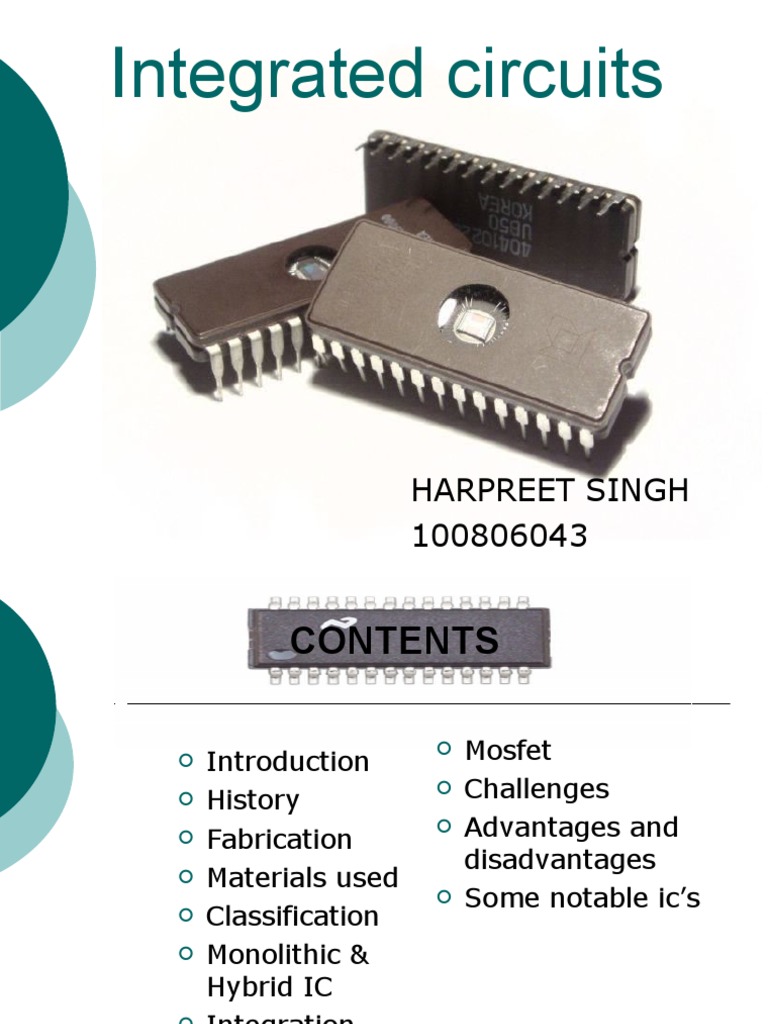 Integrated Circuits PDF Integrated Circuit Cmos