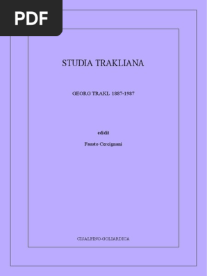 trakl study pdf
