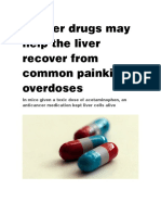 Cancer Drugs May Help The Liver Recover From Common Painkiller Overdoses