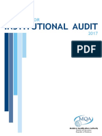 Institutional Audit: Guidelines For 2017