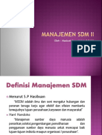 Pengertian MSDM PDF