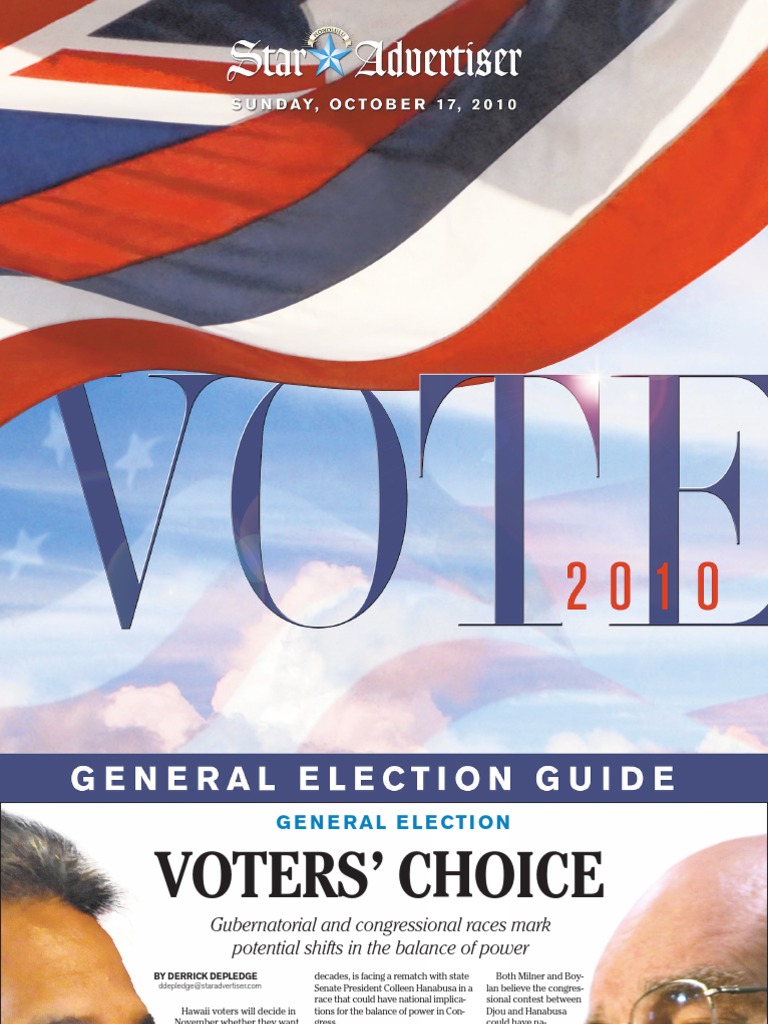 Star-Advertiser 2010 Hawaii General Election Guide | PDF | Immigration ...