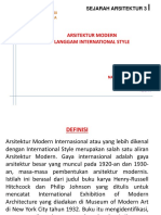 Arsitektur Modern Internasional Style