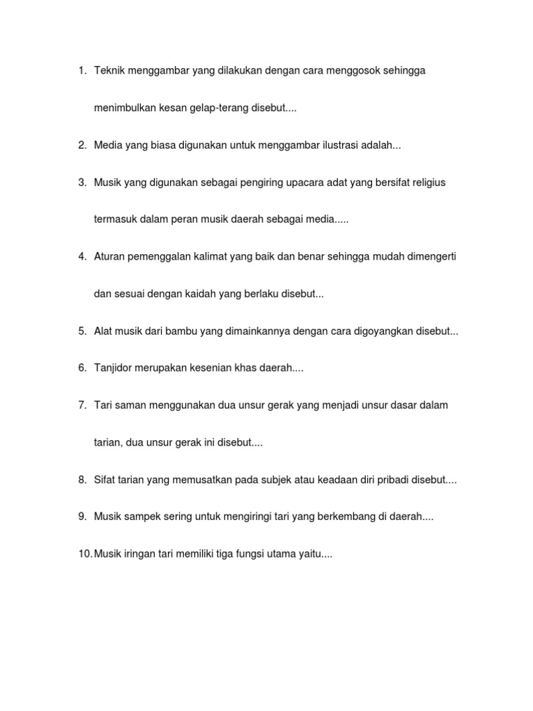 Latihan Soal Kelas 8