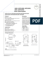 HCPL0452, HCPL0453, HCPL0500, HCPL0501, HCPL0530, HCPL0531, HCPL0534 High Speed Transistor Optocouplers