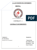 National Law Institute University Bhopal: Contract - I