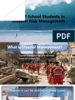 Role of School Students in Disaster Risk Management: By: T. Annamathy