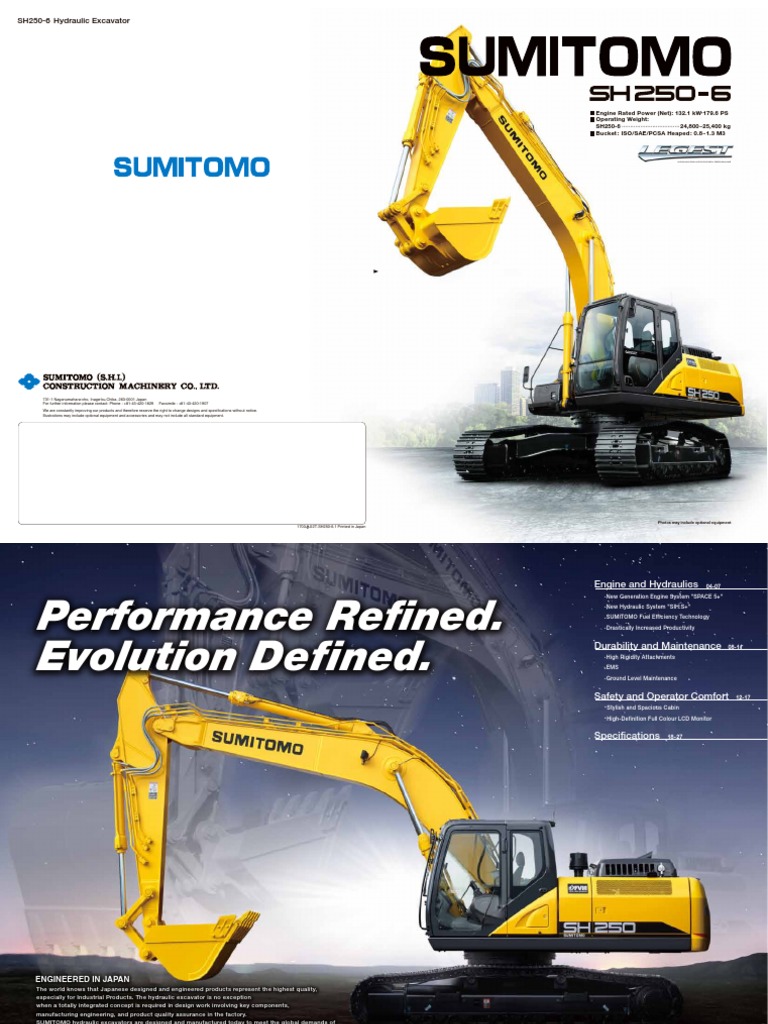 SUMITOMO SH250-6MH マテリアル 2018 - sh250 6 t3 PDF | PDF | Engines | Turbocharger