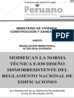 Norma Técnica E.030 Diseñosismorresistente Del Reglamento Nacional de Edificaciones (2018)