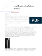 EBME & Clinical Engineering Articles: Introduction To Radiology