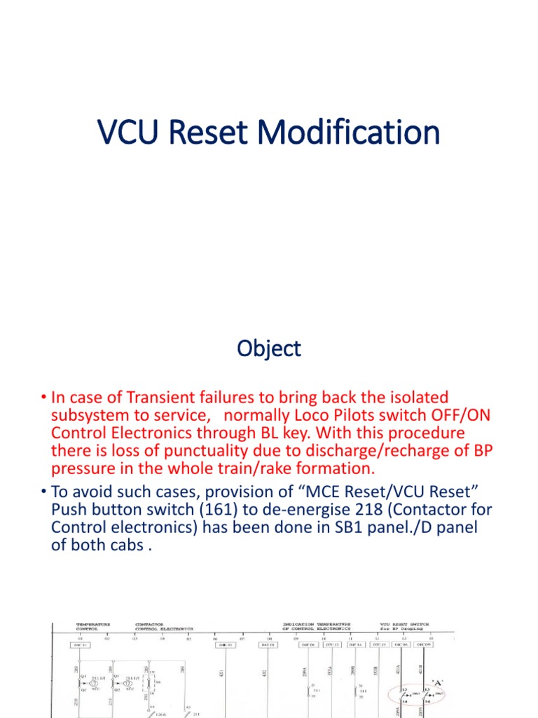 VCU reset.pptx Switch Electrical Engineering