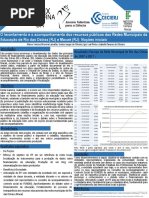 Banner O levantamento e o acompanhamento dos recursos públicos das Redes Municipais da Educação de Rio das Ostras (RJ) e Macaé (RJ)- Noções iniciais 