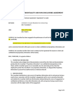 Consultant Confidentiality and Non-Disclosure Agreement: Common Ground Mediation & Consulting