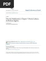 Discrete Mathematics_ Chapter 7 Posets Lattices & Boolean Alge