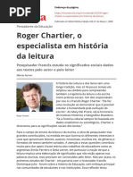 Roger Chartier o Especialista Em Historia Da Leiturapdf