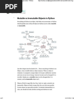 Mutable Vs Immutable Objects in Python