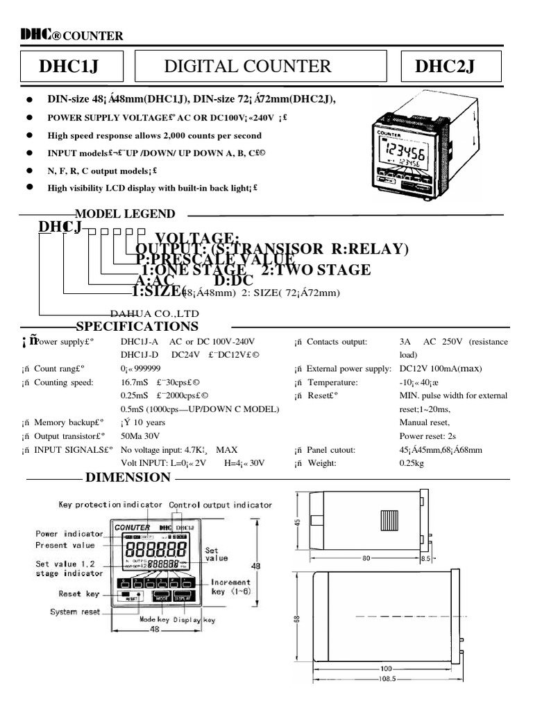 Uputstvo Dhc1j Pdf
