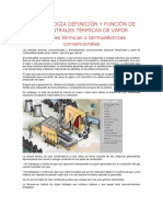 1.1 Centrales Térmicas de Vapor y Generadores de Vapor