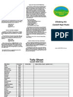 Catskill 3500 Club Tally Sheet