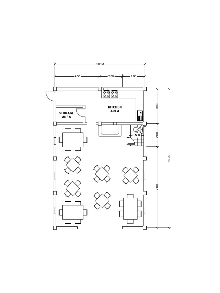 Kitchen and Storage Area Layout | PDF
