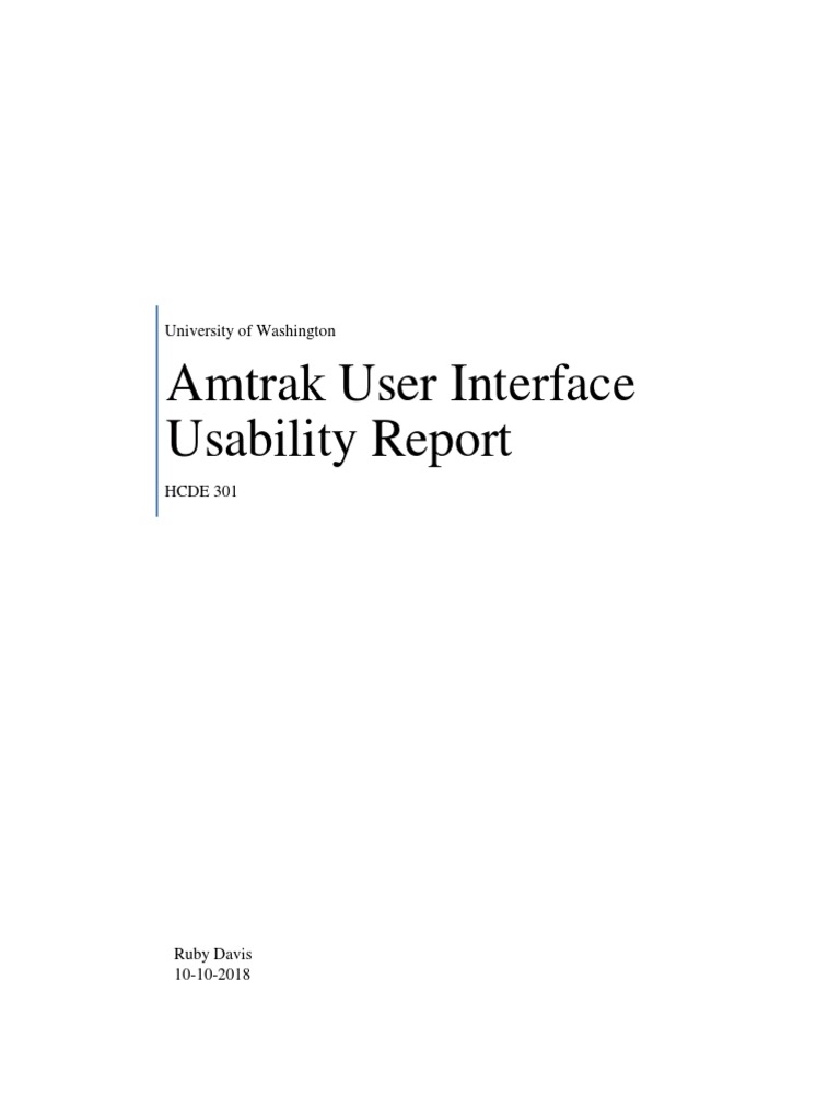 User Interface Report | PDF | Usability | Accessibility