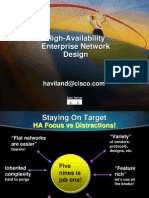 Cisco Hight Availability Enterprise Network Design