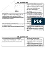Nepf Lesson Plan Prep: Instructional Standards Notes/Actions Standard 1: Learning Purpose and Connections