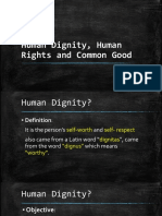 Human Dignity Human Rights and Common Good