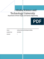 Addis Ababa Science and Technology University: Department of Water Supply and Sanitary Engineering
