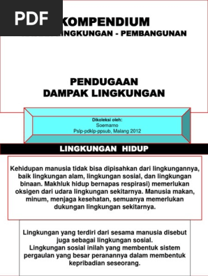 Kompendium Pendugaan Dampak Lingkungan Pdf