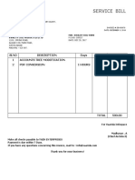 Service Bill - Kcp2612