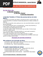 Homiletica 3 Tipos de Sermoes