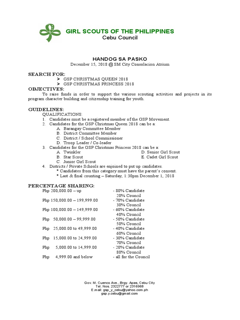 Girl Scouts of The Philippines: Cebu Council | PDF | Girl Guiding And ...